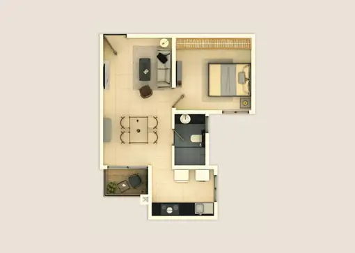 3 BHK Floor Plan
